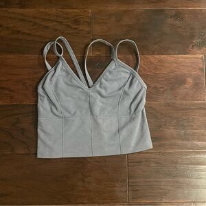 Stylish Gray Crop Top